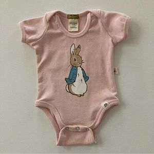 Peter Rabbit Baby Girl 0-3 Months Pink Bodysuit